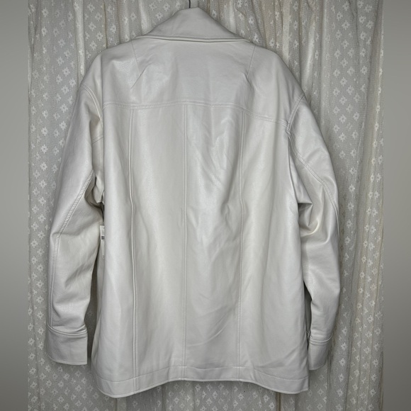 Anthropologie Maeve Faux-Leather Cocoon Blazer - Picture 8 of 8